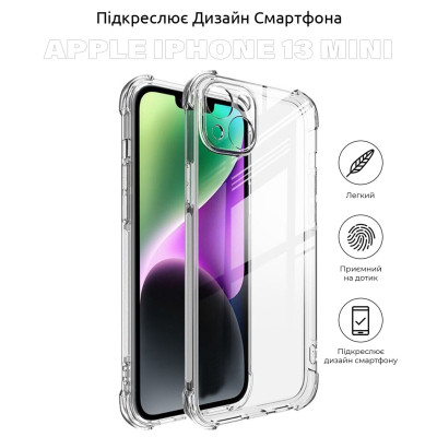 Чехол для мобильного телефона BeCover Anti-Shock Apple iPhone 13 mini Clear (706994) Винница - изображение 4