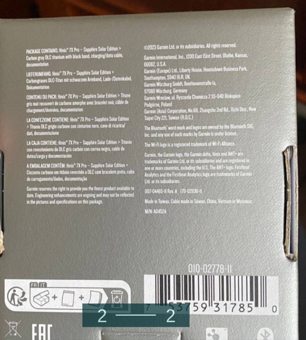Часы: Garmin Fenix 7X Pro Sapphire Solar Edition (010-02778-11) Киев - изображение 2