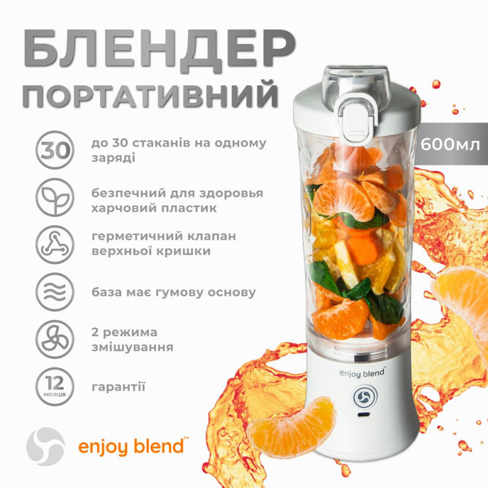 Портативный блендер ENJOY BLEND 63761029 белый 63761029 Одесса - изображение 3
