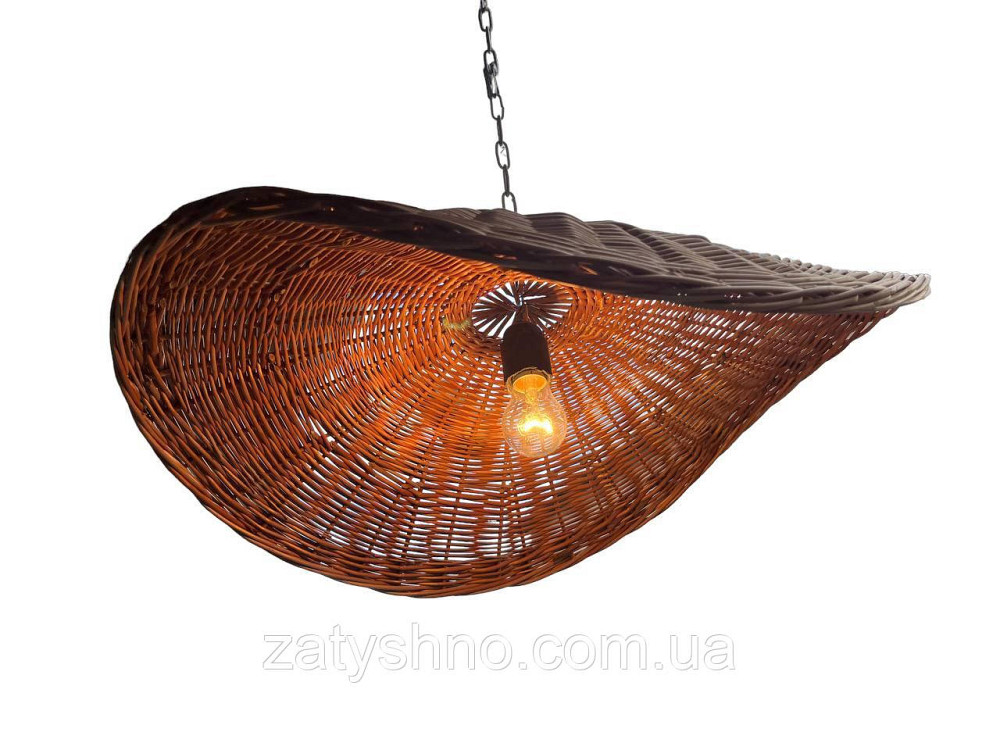 Люстра плетена із лози широка Київ - фото 5
