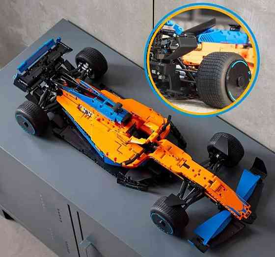 Конструктор машика  Technic Гоночний автомобіль McLaren F-1 (1434 деталей)маштаб 1:8 Макларен  жовта Киев