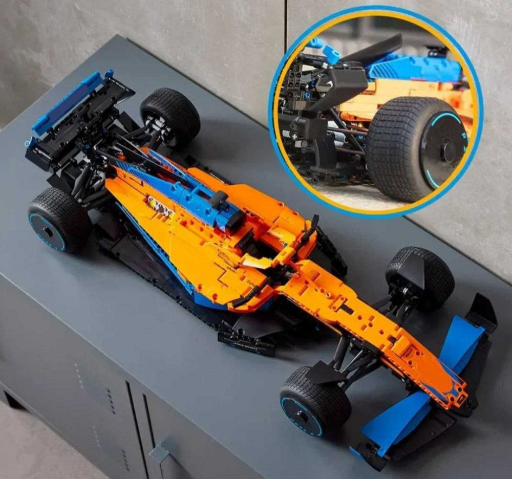 Конструктор машика  Technic Гоночний автомобіль McLaren F-1 (1434 деталей)маштаб 1:8 Макларен  жовта Киев - изображение 3