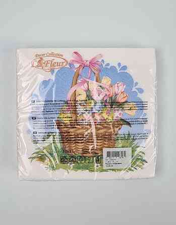 Пасхальная бумажная двухслойная салфетка (ЗЗхЗЗ, 16шт)  La Fleur 