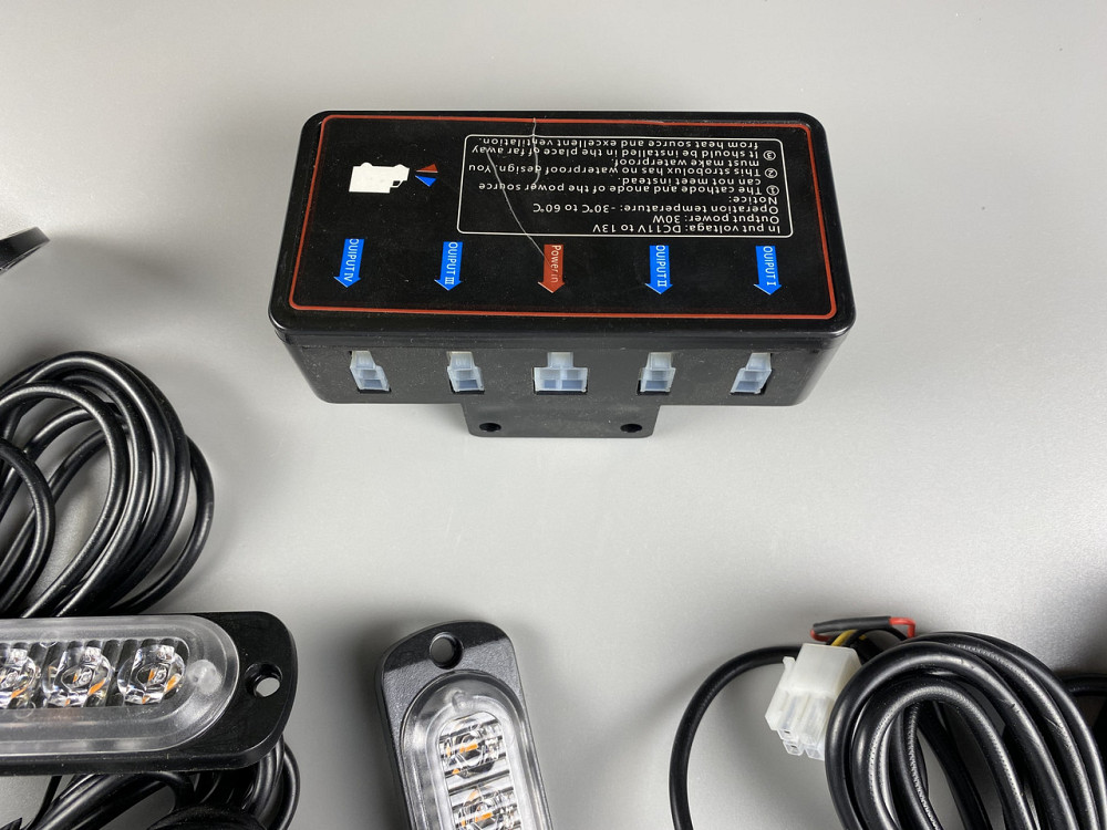 Маячок проблисковий стробоскоп 24 led діодів IP65 led chip 3030 6500K, автомобільний стробоскоп Мукачево - фото 9