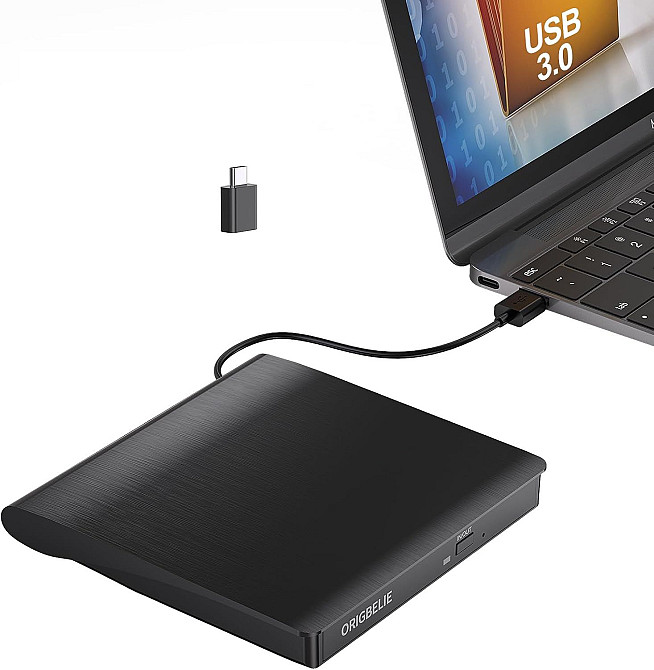 Зовнішній CD/DVD-привід USB 3.0 ORIGBELIE (товар з вітрини) Луцьк - фото 1