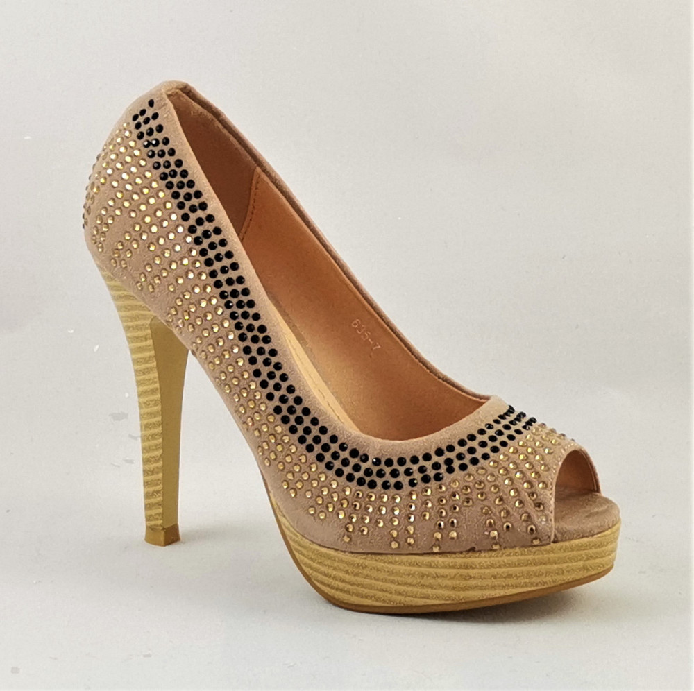 Жіночі Бежеві Туфлі на Каблуку Шпильке Замшеві Модельні (розміри: 36,37,38,39,40,41) — 35-7 Дніпро - фото 7