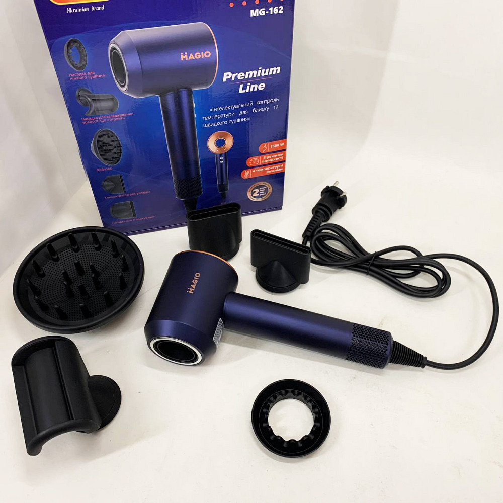 Дорожній фен для волосся MAGIO MG-162 1500 Вт, Фен для дому та салону дорожній укладання VX-20 Київ - фото 10