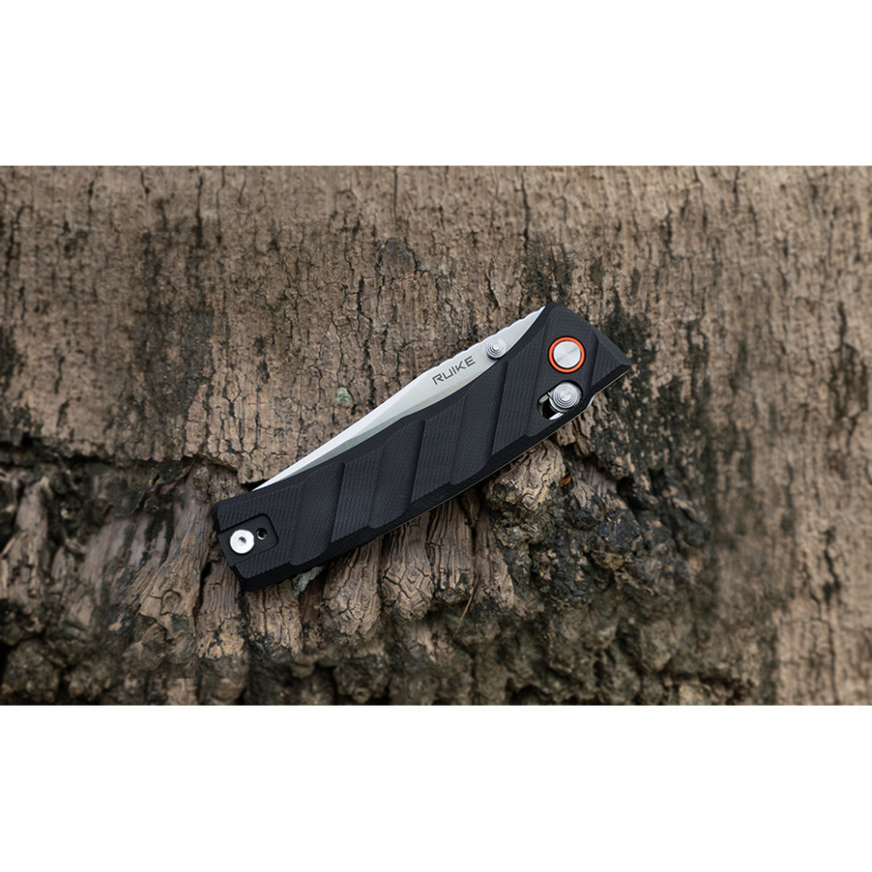 Ніж складаний кишеньковий Ruike P856-B, (7.9 см) 14C28N / G10 чорний Київ - фото 8