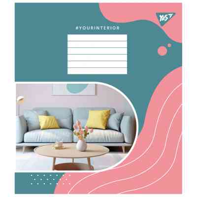 Тетрадь Yes Your interior А5 60 листов клетка (767149) Винница