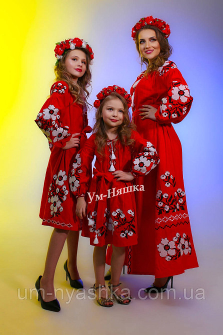 Жіноча вишита сукня на натуральному полотні Паризький букет Кривий Ріг - фото 1