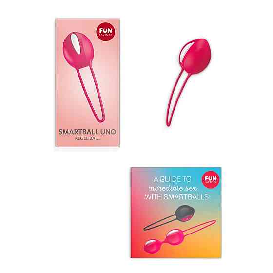 Вагінальна кулька SMARTBALL UNO, червона, одинарна, діаметр 3,6 см Sex Aura Київ