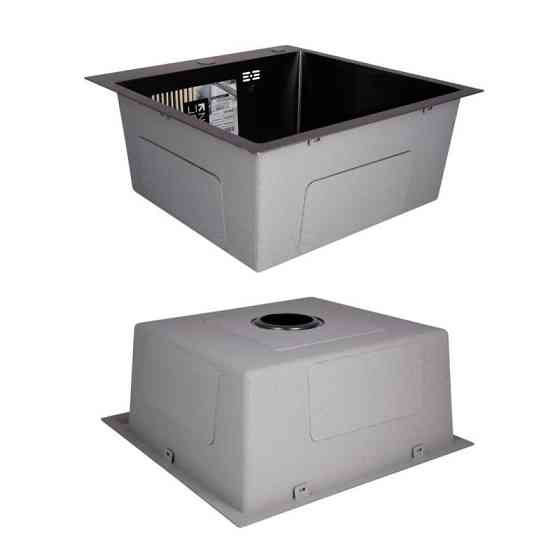 Комплект Lidz Handmade H5050B Мойка для кухни интегрированная BlackPVD в комплекте с дозатором + Lidz K01B Киев