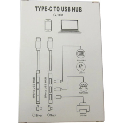 Концентратор Dynamode USB Type-C + USB-A to 1хUSB-C 3.0 1хUSB-A 3.0 2xUSB-A 2.0 dark grey (DM-UH-314AC) Вінниця - фото 7