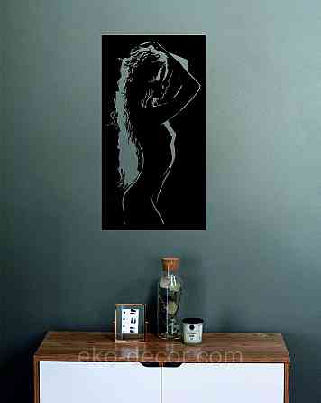 Декоративное настенное Панно «Силуэт женщины», Декор на стену Киев