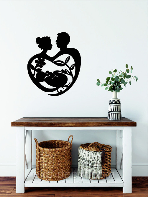 Декоративное настенное Панно «Маленькое счастье» Декор на стену 90*75 см, Черный Киев - изображение 3