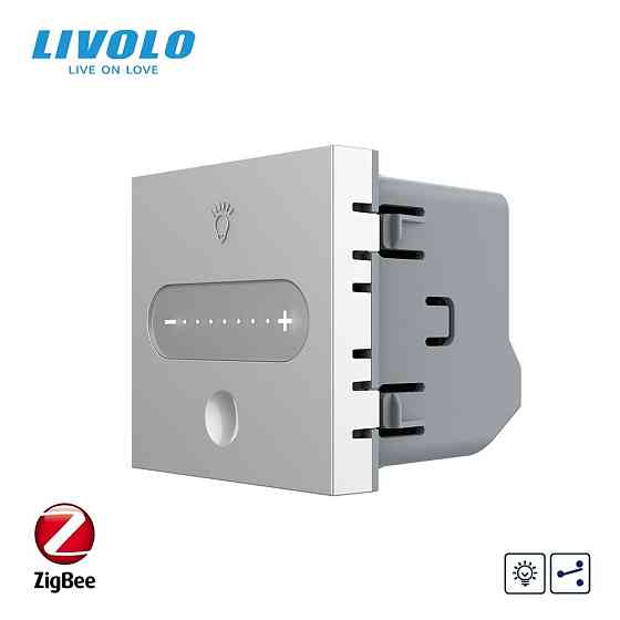 LIVOLO Розумний сенсорний димер LIVOLO, сірий, прохідний / перехресний, ZigBee, 2А 230В, без не Коломыя