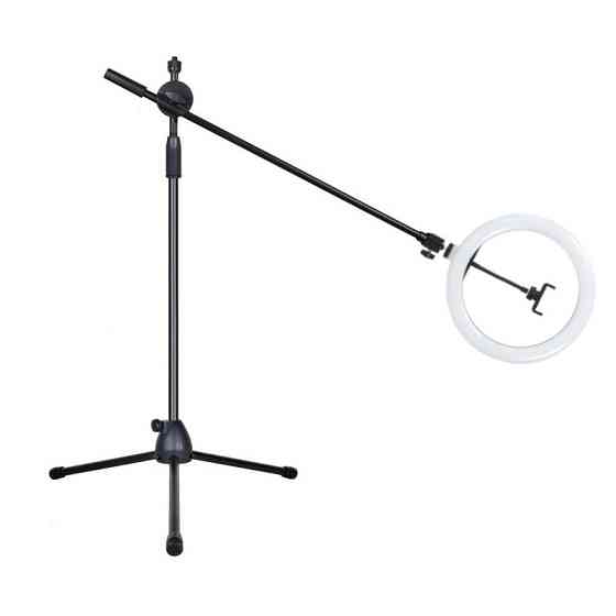 Кільцева лампа 26см на стійці журавель 200см AC Prof Київ