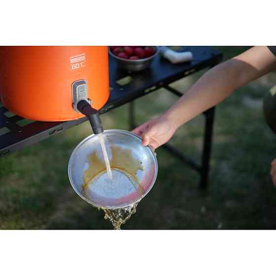 Душ із ємністю для води та насосом Flextail Tiny Shower Bucket 20 л Жовтогарячий Вінниця