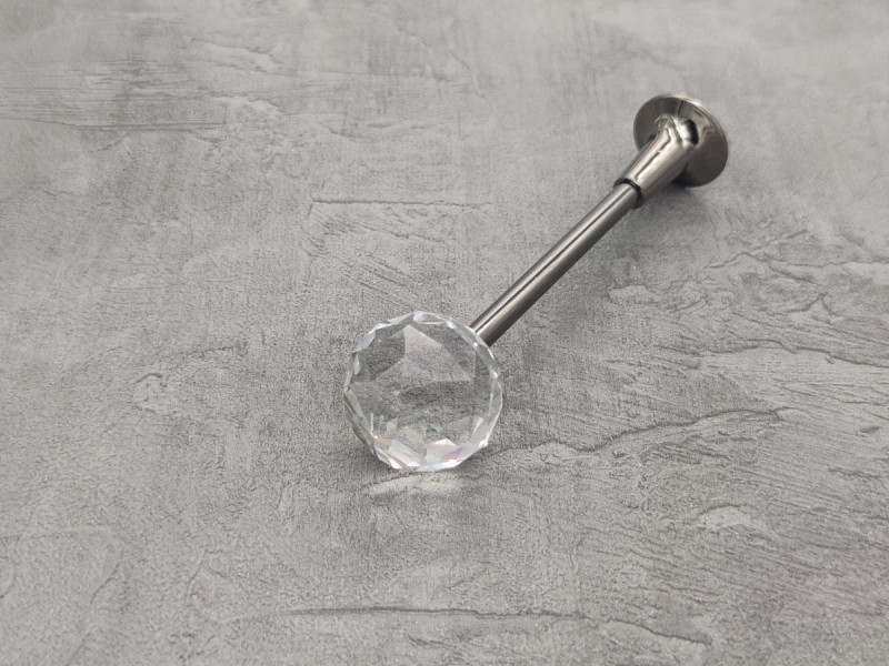 Підхват для штор Orvit Балло-кристал 120 х 30 мм Онікс (00-00000606) Львов - изображение 1