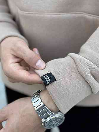 Тепле чоловіче худі на флісі з капюшоном пісочне Pobedov 008 ЗИМА Київ