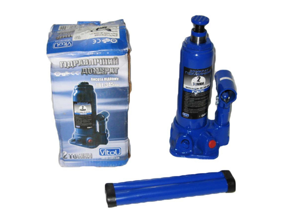 Домкрат гидравл. 2т в коробке 345мм Винница - изображение 1