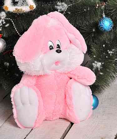 Зайчик Алина сидячий 55 см розовый Киев