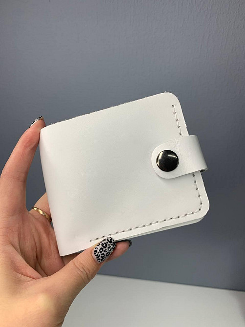 Женский кошелек из натуральной кожи, женский на кнопке кошелек, маленький кошелек на каждый деньMasterSem Киев - изображение 1