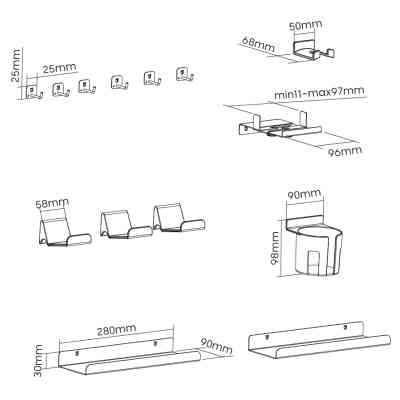 Органайзер для столу OfficePro Набір аксесуарів для органайзерів White (OA530) Вінниця