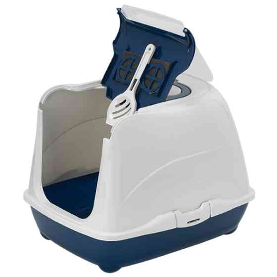 Moderna Flip Cat Jumbo МОДЕРНА ФЛИП КЕТ ДЖУМБО закритий туалет з відкидною кришкою для котів, 58х45х42см Київ