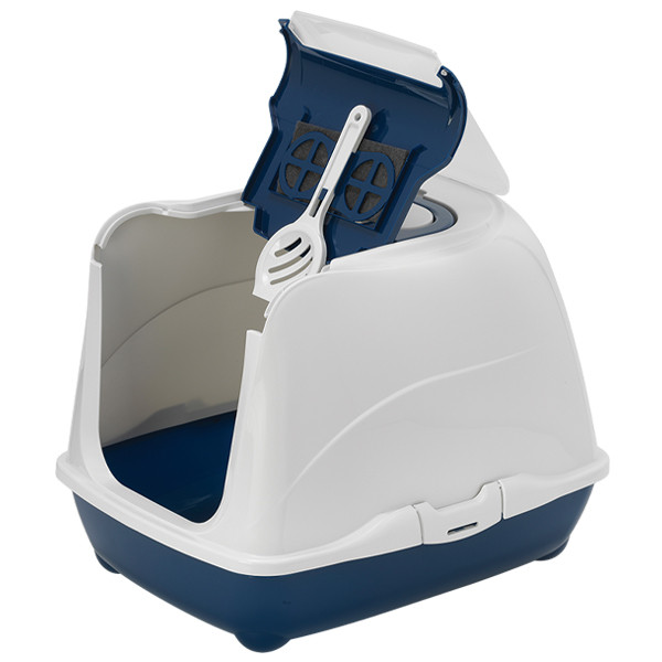 Moderna МОДЕРНА ФЛИП КЭТ ДЖУМБО закрытый туалет для кошек, с откидной крышкой, 58х45х42 см Киев - изображение 1