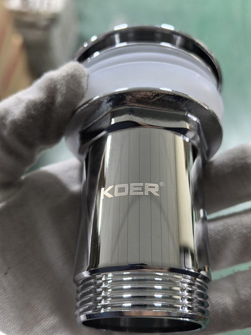 Донный клапан для раковины Koer PW-08-01 1 1/4'' без перелива автоматический СLICK-СLACK (Цвет хром) (KR5786) Киев - изображение 2