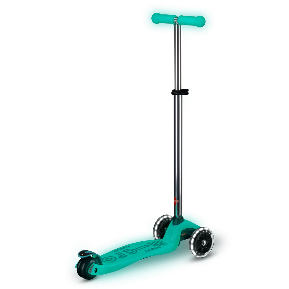 Самокат Micro серії Maxi Deluxe Glow LED – Желейний зелений Дніпро - фото 5
