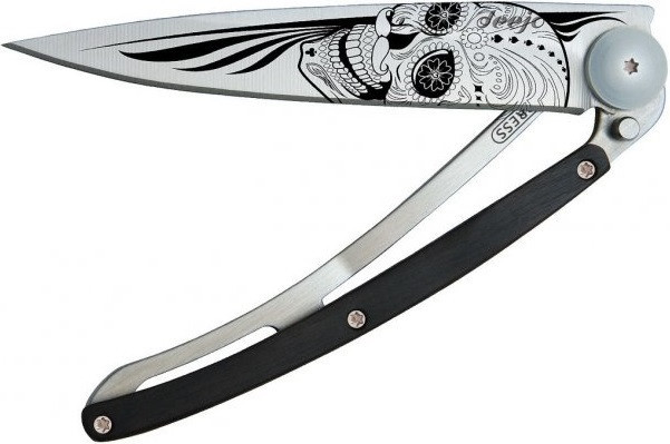 Універсальний Складаний Ніж з лазерним гравіюванням Латиноамериканський череп Deejo "37 грам" (1CB000021) Сталь Нововолинськ - фото 6