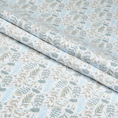 Постільна білизна Home Line Фланель Цвітіння трав блакитний полуторний (179190) Вінниця - фото 4