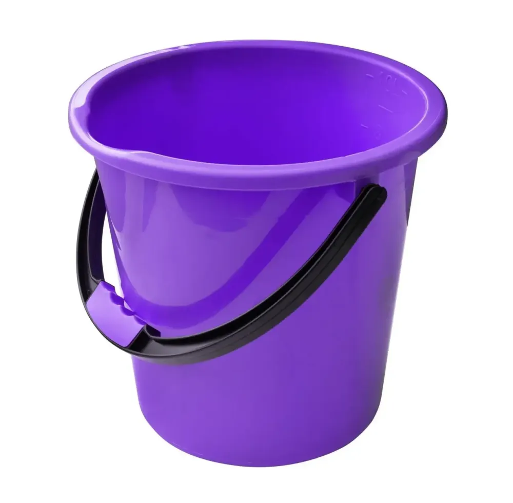 Відро пластикове 10 літрів "Комфорт" фіолетове з кришкою Ø 27.5 h = 27 см (Горізонт) Харків - фото 2