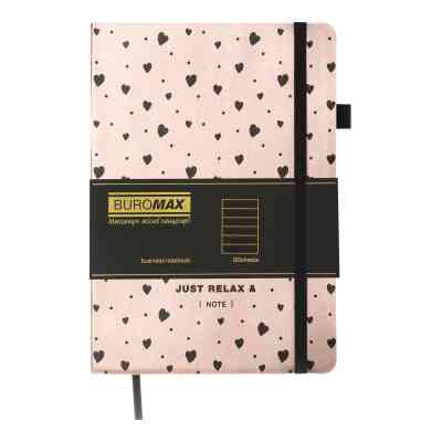 Книга записна Buromax RELAX А5 96 аркушів лінія, рожевий (BM.295201-10) Вінниця