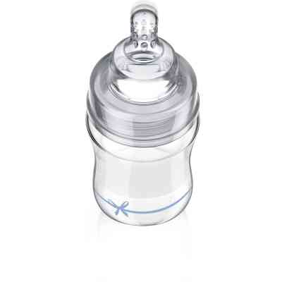 Бутылочка для кормления Lovi Diamond Glass Baby Shower стеклянная 150 мл Голубая (74/104boy) Винница