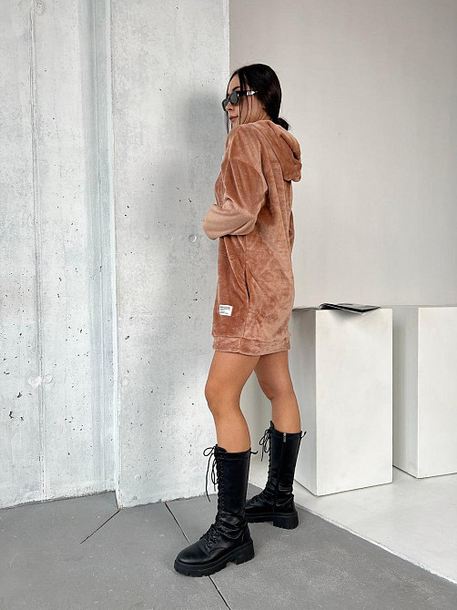 Жіноча тепла зимова туніка сукня двостороння мохра. 42-52р Київ - фото 2