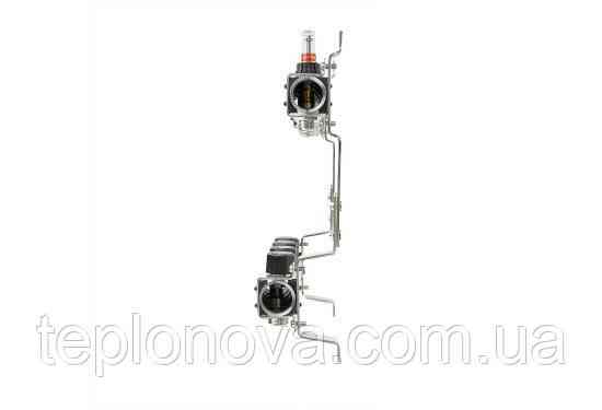 Колектор нержавійка на 12 пар виходів  "Raftec" RC-03 для Теплої Підлоги з розходомірами Чернівці