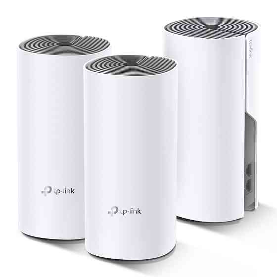 Домашня Mesh Wi-Fi система TP-LINK DECO E4 3PK AC1200 2xFE LAN/WAN MU-MIMO (DECO-E4-3-PACK) Киев