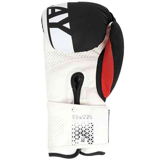 Боксерські рукавички для боксу та єдиноборств на липучці 12 унцій PowerPlay 3086 Matt Challenger чорно білі Київ