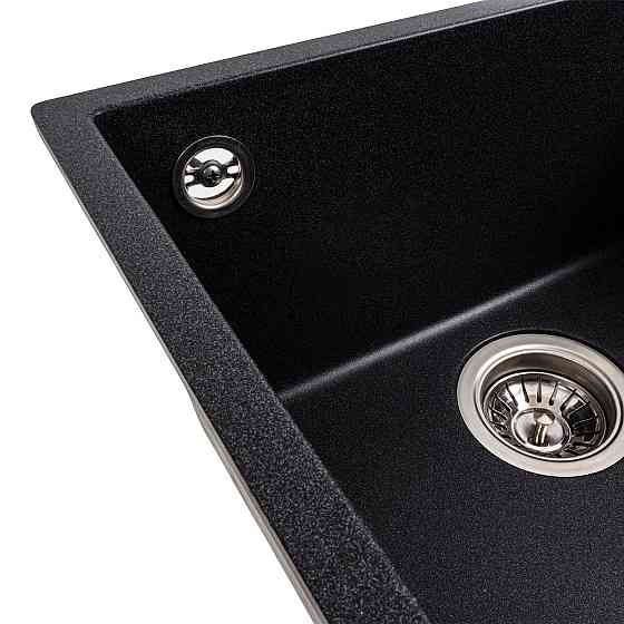 Гранітна мийка для кухні VALESO 4040 RUBA матовий карбон Коломыя