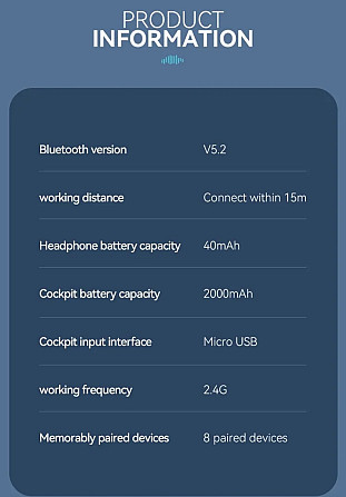 Навушники бездротові TWS X10 Sport Bluetooth 5.2 + Powerbank Київ - фото 5