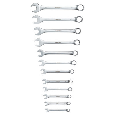 Ключ Sigma набір ріжково-накидних 12шт 13-32мм CrV satine, тк чохол (6010211) Вінниця - фото 3