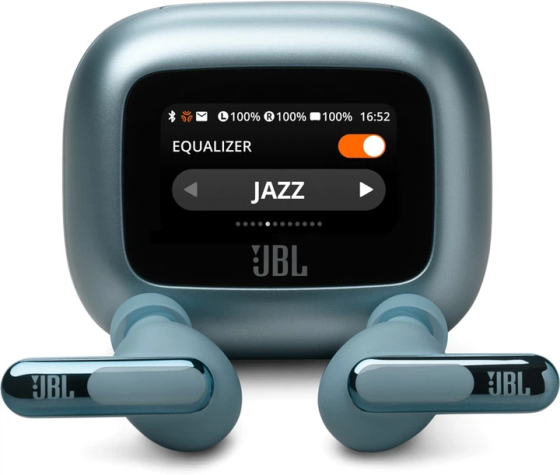 Бездротові навушники JBL Live Beam 3 Blue, Bluetooth 5.3, ANC, Hi-Res Audio, до 48 год, Smart Charging Case, сині Київ