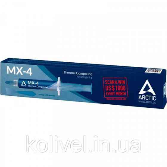 Термопаста Arctic MX-4 зі шпателем 8г (ACTCP00059A) (ACTCP00059A) Київ