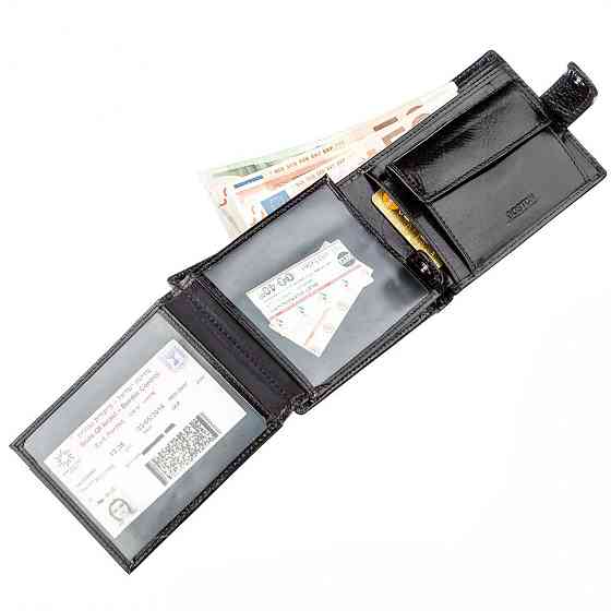 Класичний чоловічий гаманець Boston 18808 Чорний Київ