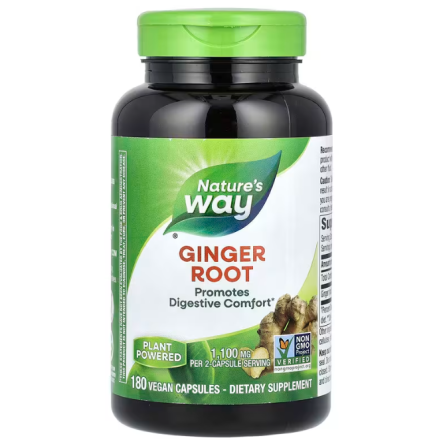 Корінь імбиру Nature's Way Ginger Root 1100 мг 180 вег капсул Київ