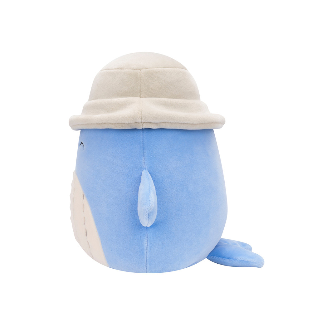М'яка іграшка Squishmallows – Синій кит Самір у панамі (19 cm) Днепр - изображение 3