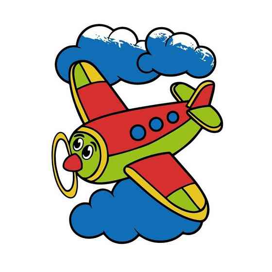 Дитяча розмальовка пальчиковими фарбами "Літачок" 15629-AC 25х25 см Вінниця